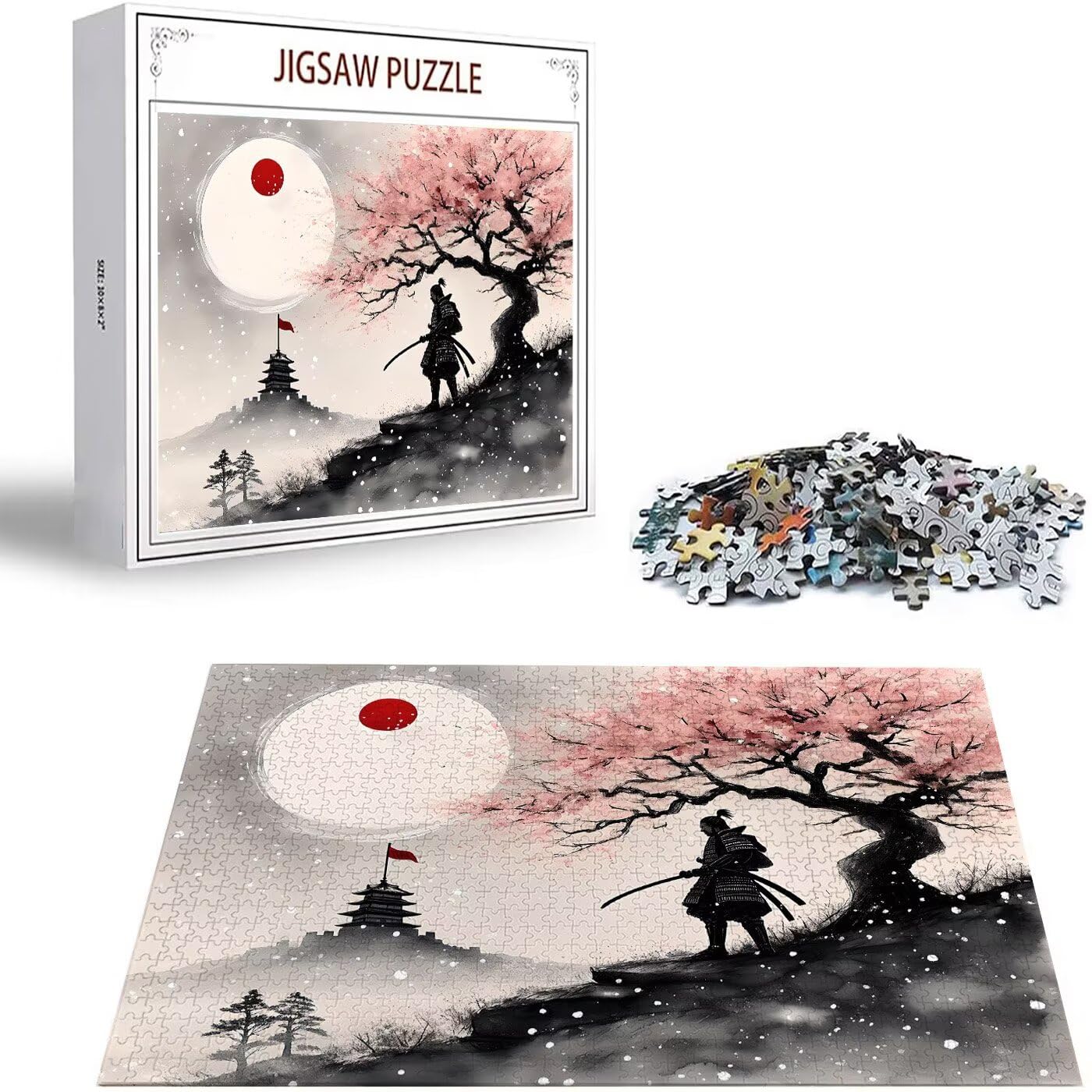 Puzzle 1000 Pièces Adulte Puzzle Japon Puzzles Classiques, 1000 Pièces Jeu éducatif défi Jouet Puzzles Paysage Art DIY Jeu Occasionnel Jouets Cadeau Intéressants Ami De La Famille Approprié S-372