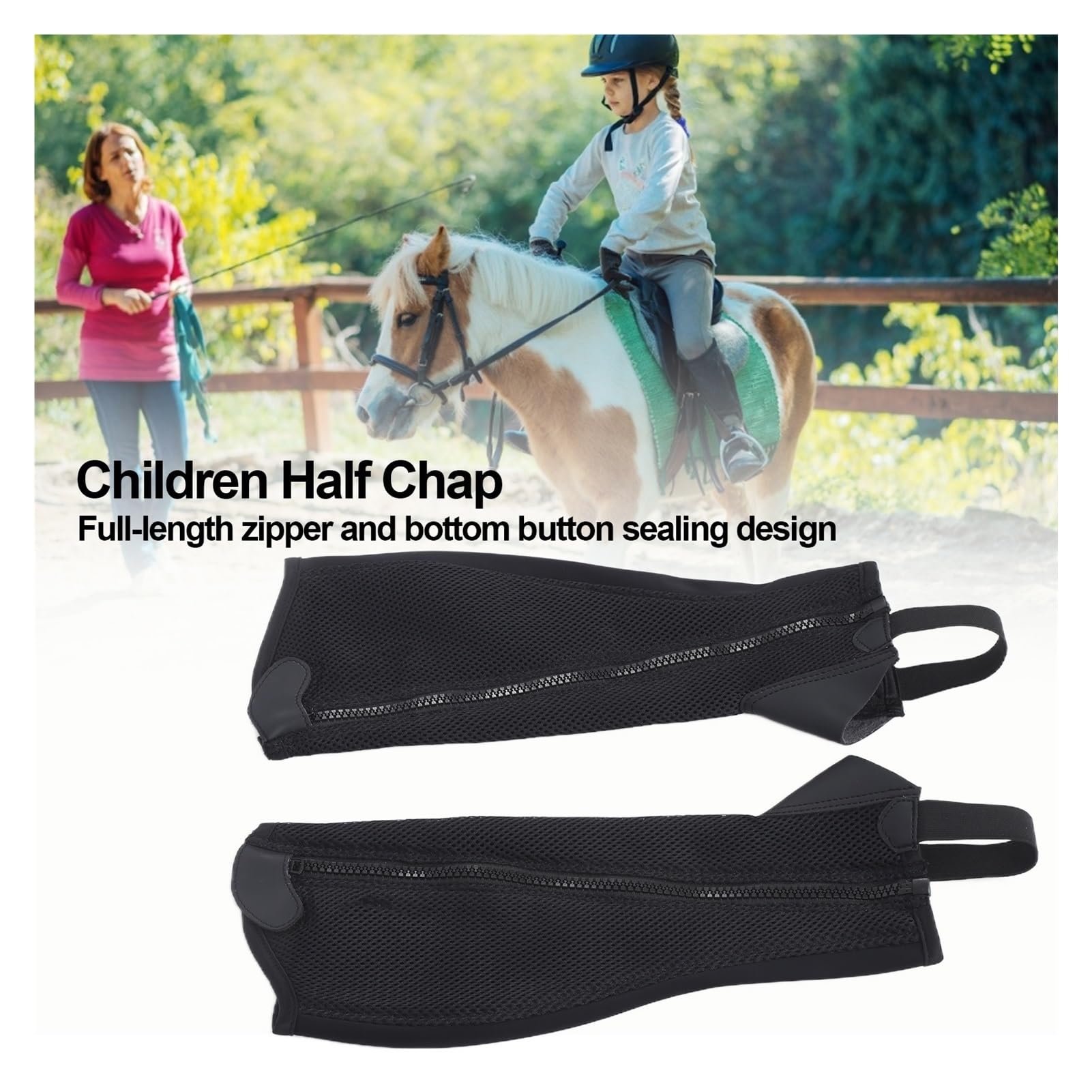 Reiten Half Chaps Reit Bein Wachen Erwachsene Kind Reiten Boot Abdeckungen Outdoor Training Knie Brace Knight Gaggets