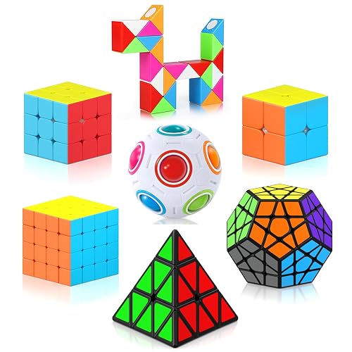 Vdealen Speed Cubo Magico 2x2 3x3 4x4 Piramide Megaminx Snake Rainbow Ball Magic Cube