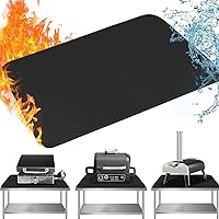 Vista 1 de Tapete resistente al calor para mesa de parrilla al aire libre (0.039 in de grosor), 24 x 31 pulgadas, tapete ignífugo para debajo de la mesa