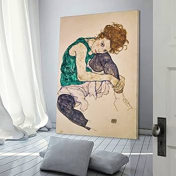 エゴン・シーレ Egon Schiele ポスター額付き Amazon.co.jp: ポスターEgon Schieleエゴン・シーレ「膝を曲げて