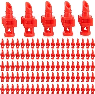 Hicello 100PCS Garden Lawn Water Spray ,Misting Nozzle Irrigation,360 Angle Sprinklers Sprayer for Garden Irrigation System
