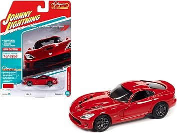 Johnny Lightning 2014 Dodge Viper SRT Adrenaline Red Classic Gold Collection Series Limited Edition to 8956 Pieces Worldwide 1/64 Diecast Model Car