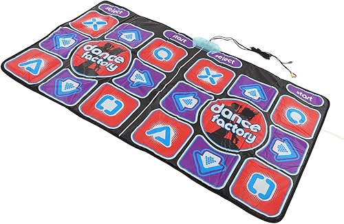 Miniatura 7 de Luqeeg Tapete de baile para niños y adultos, doble tapete de baile electrónico, plegable, antideslizante, manta para juegos de danza, almohadilla