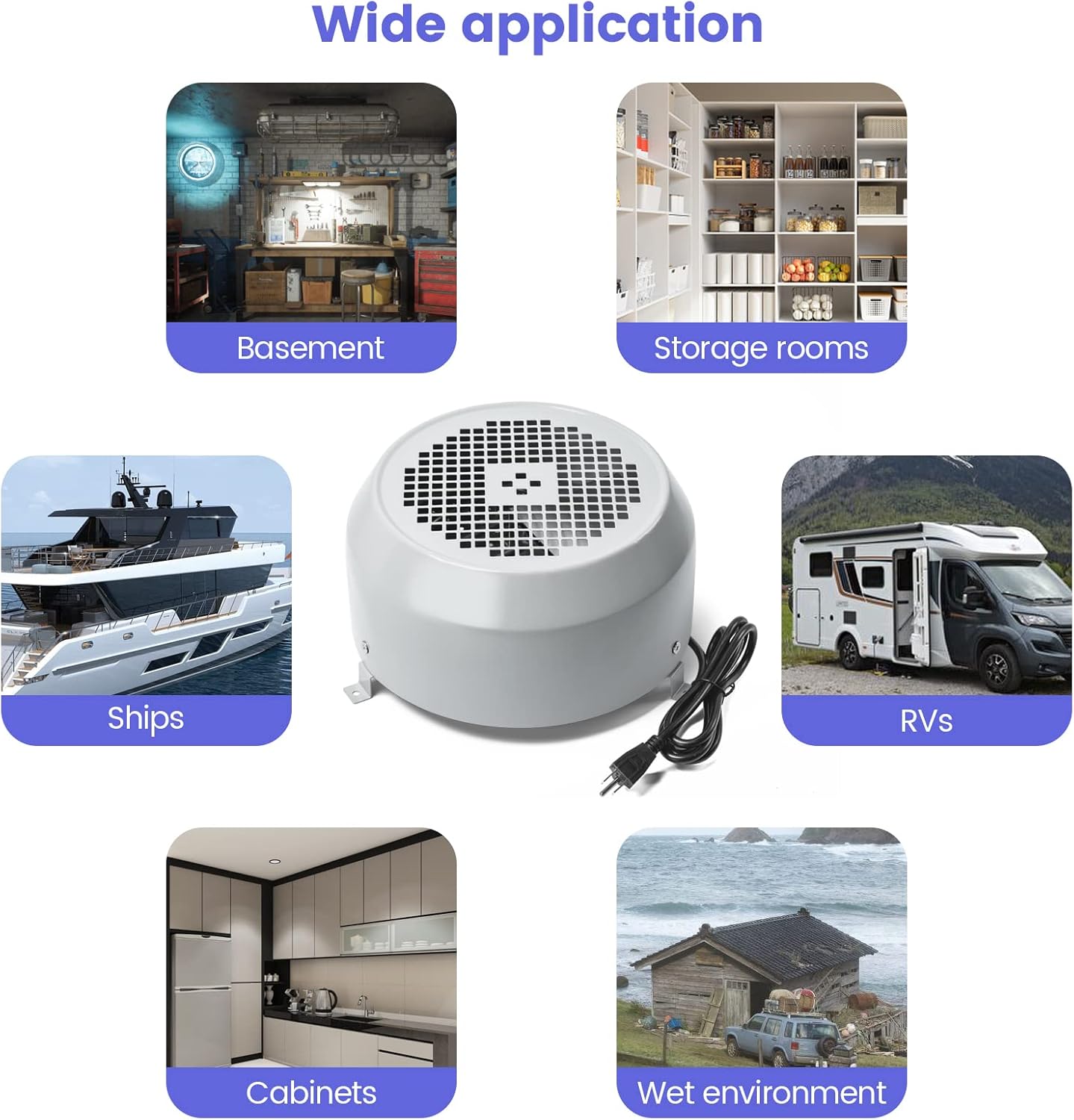 briidea Air Dryer Made by Durable Material, Suitable for Ships, RVs, Storage Rooms