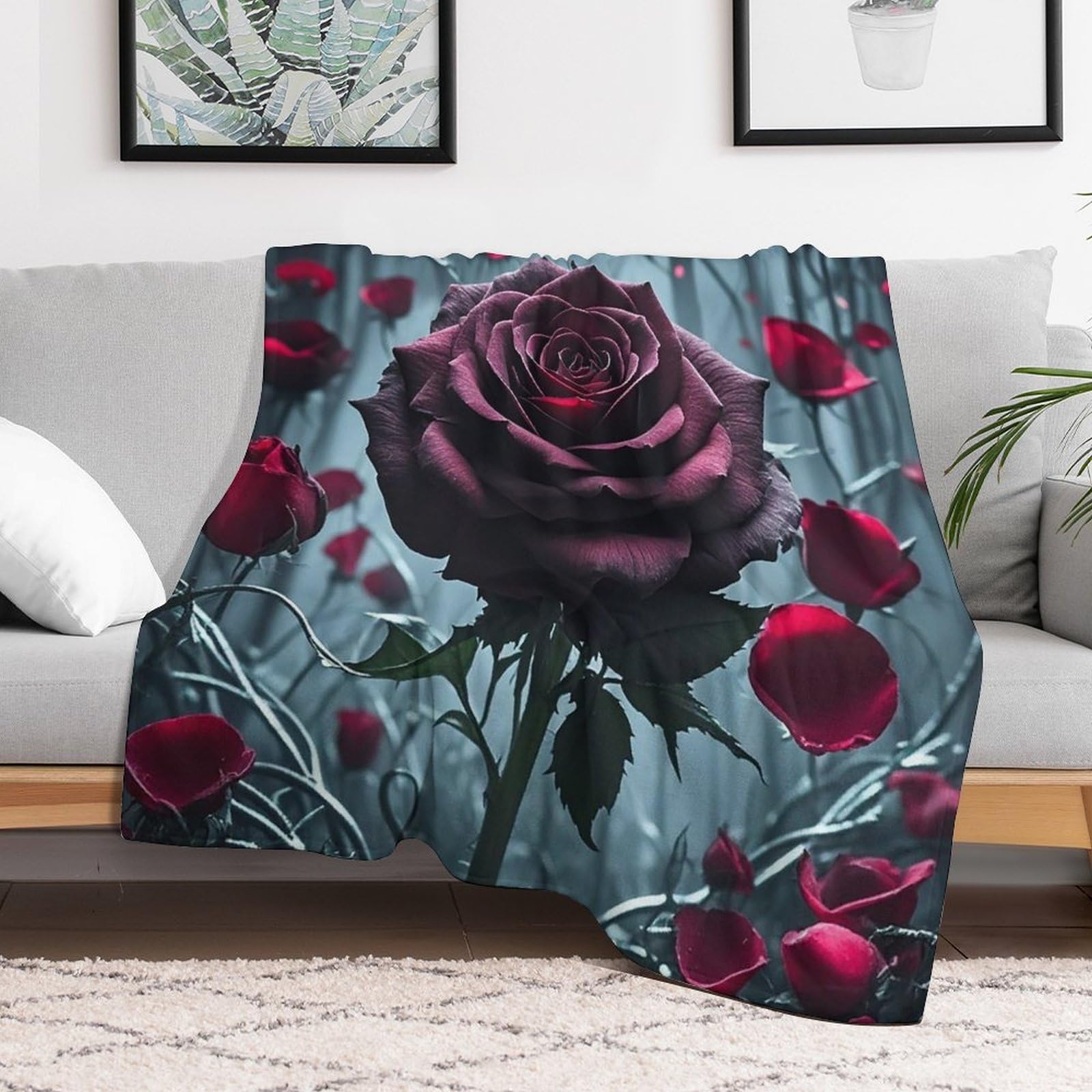 Couverture polaire rose de salon pour des moments cocooning sur le sofa