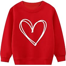 Kids Valentines Shirts for Girls Heart Sweatshirt Lovebug Graphic T-Shirts Toddler Valentine Outfit Be Mine Tee 2-10T