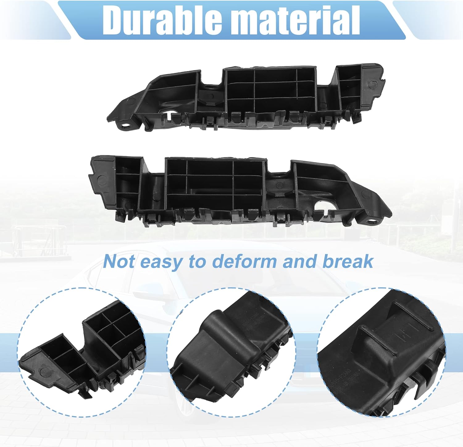 X AUTOHAUX 1 Pair Front Bumper Mounting Support Bracket for Hyundai Elantra 2019 2020 No.86514F2AA0/86513F2AA0 Left and Right Side