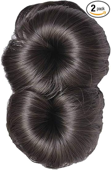 CHANDERKASH Synthetic Brown 60gms Hair Clutcher Juda/Extenshion with Free 1 Sponge Bun Maker_Hair Acessories