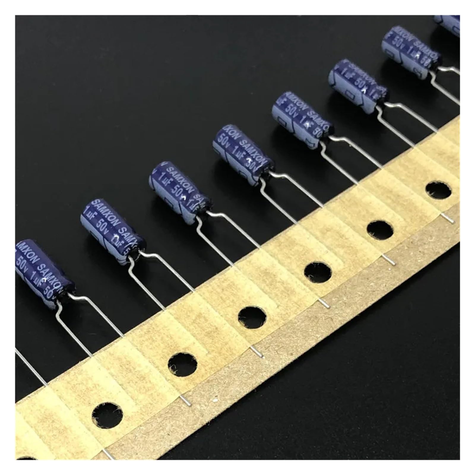 ICXLPMC 200pcs 1uF 50V 5x11mm 50V 1uF Aluminum Electrolytic capacitor
