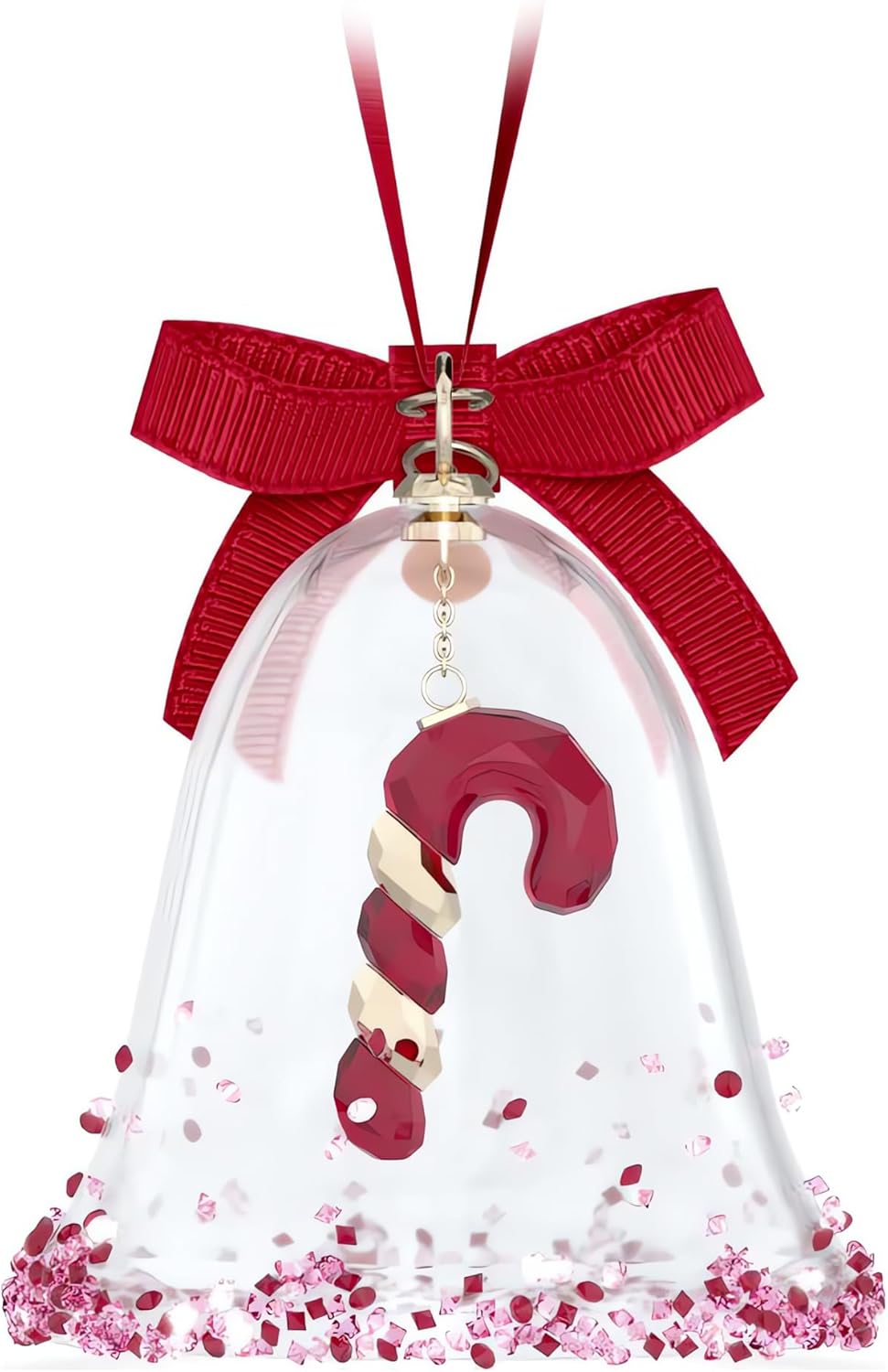 Swarovski Holiday Cheers Dulcis Bell Ornament, Red - Image 3