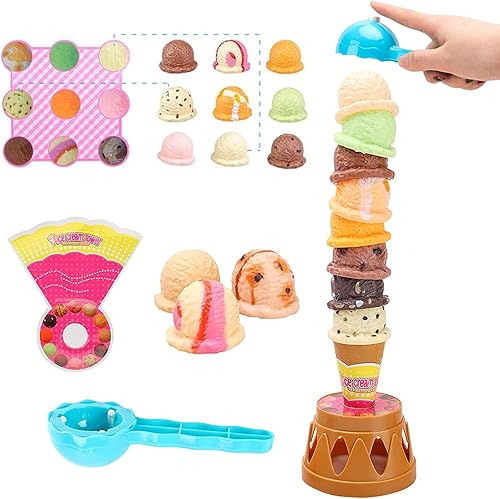 Miniatura 4 de Juego de equilibro con torre de helados con cucharón para niños