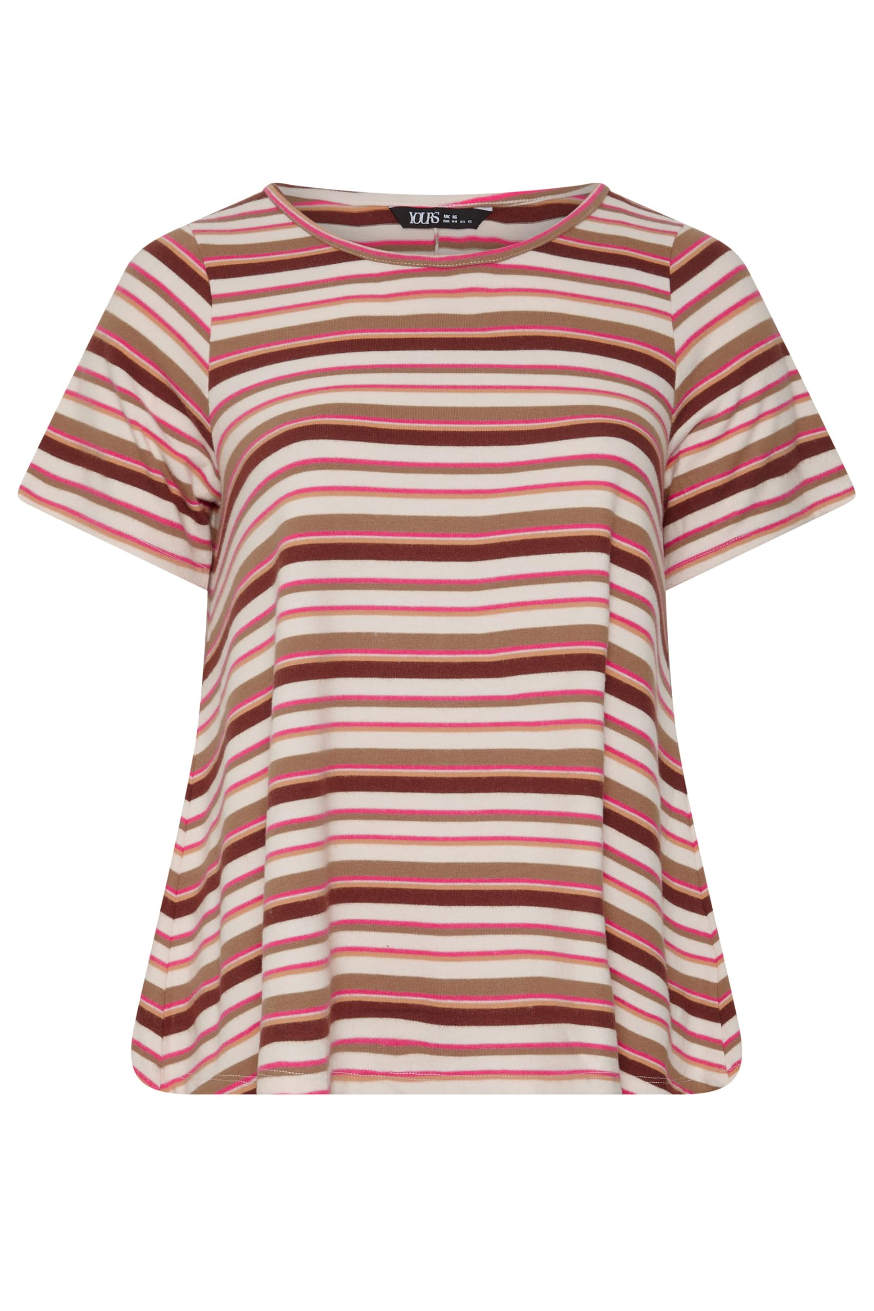 Yours Women's Stripe Ribbed Top | Size: 18