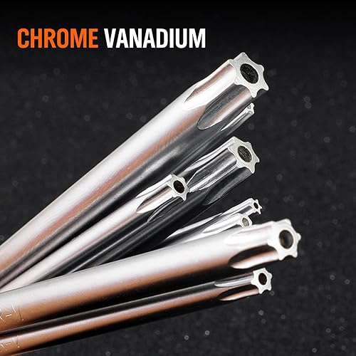 Miniatura 8 de HORUSDY Juego de llaves de estrella a prueba de manipulaciones (plegable) Juego de llaves de seguridad Torx. Los tamaños incluyen T-6 a T-30