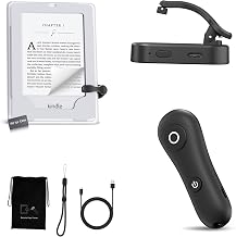 Page Turner for Kindle with Case, 2025 New Remote Control Page Turner for Kindle Paperwhite Oasis, Clicker Accessories for Reading Novel/Comic, Compatible with iPhone, Kobo, iPad, Android Tablet-Black