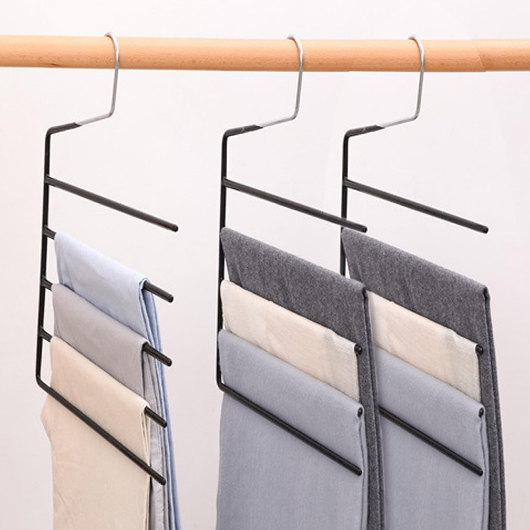Cintre pour pantalon gain de place | Fini les vêtements froissés avec ce lot de 3 supports