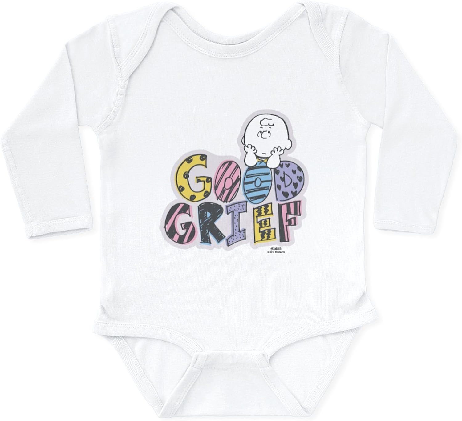 CafePress Charlie Brown Good Grief Body Suit Cute Long Sleeve Infant Baby Bodysuit Romper