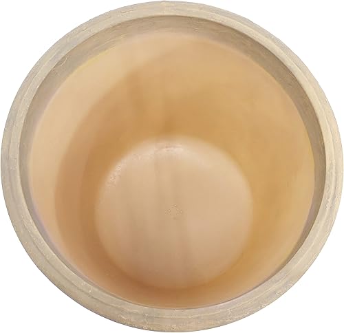 Miniatura 9 de Sunnydaze Decor 24-Pulgadas Anjelica Maceta Grande de Plástico para Plantas - Macetero Redondo de Poliresina para Exteriores con Orificios de