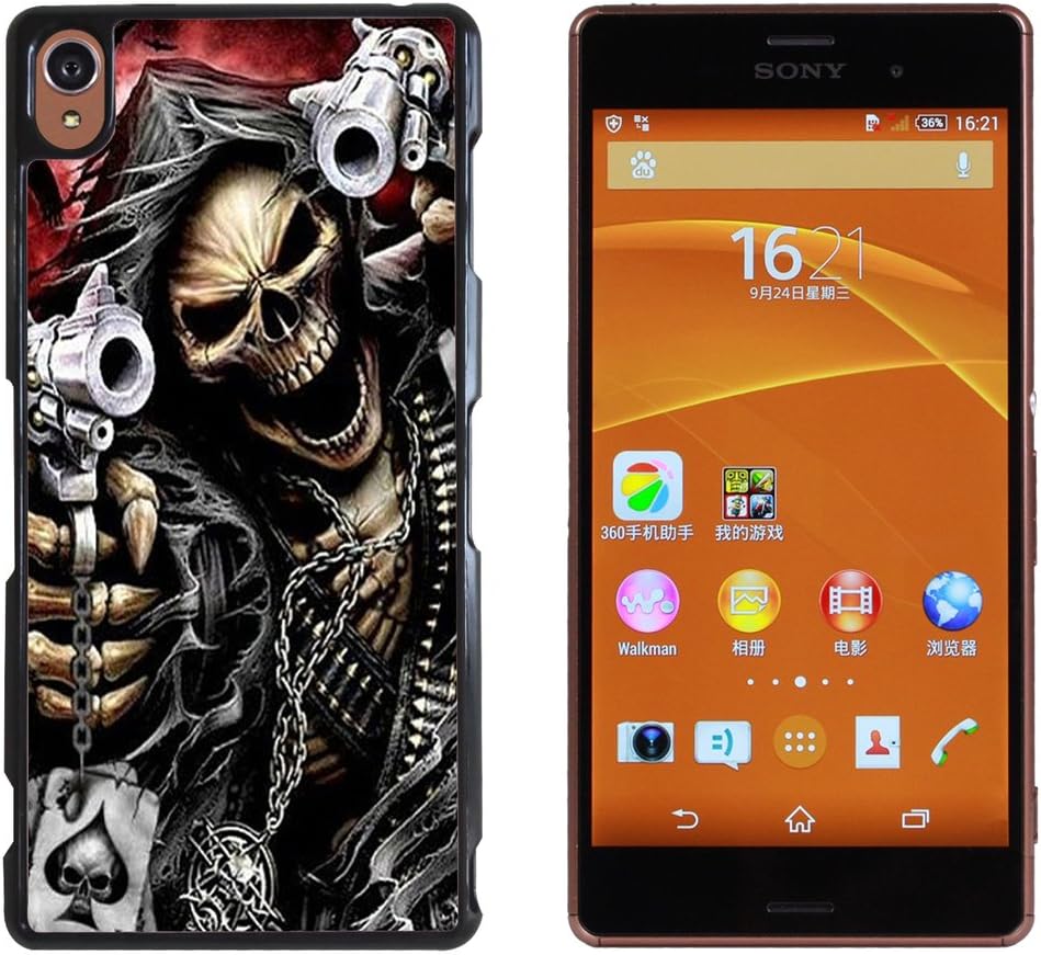 Skull Devil Diablo Hard Plastic and Aluminum Back Case for Sony Xperia Z3
