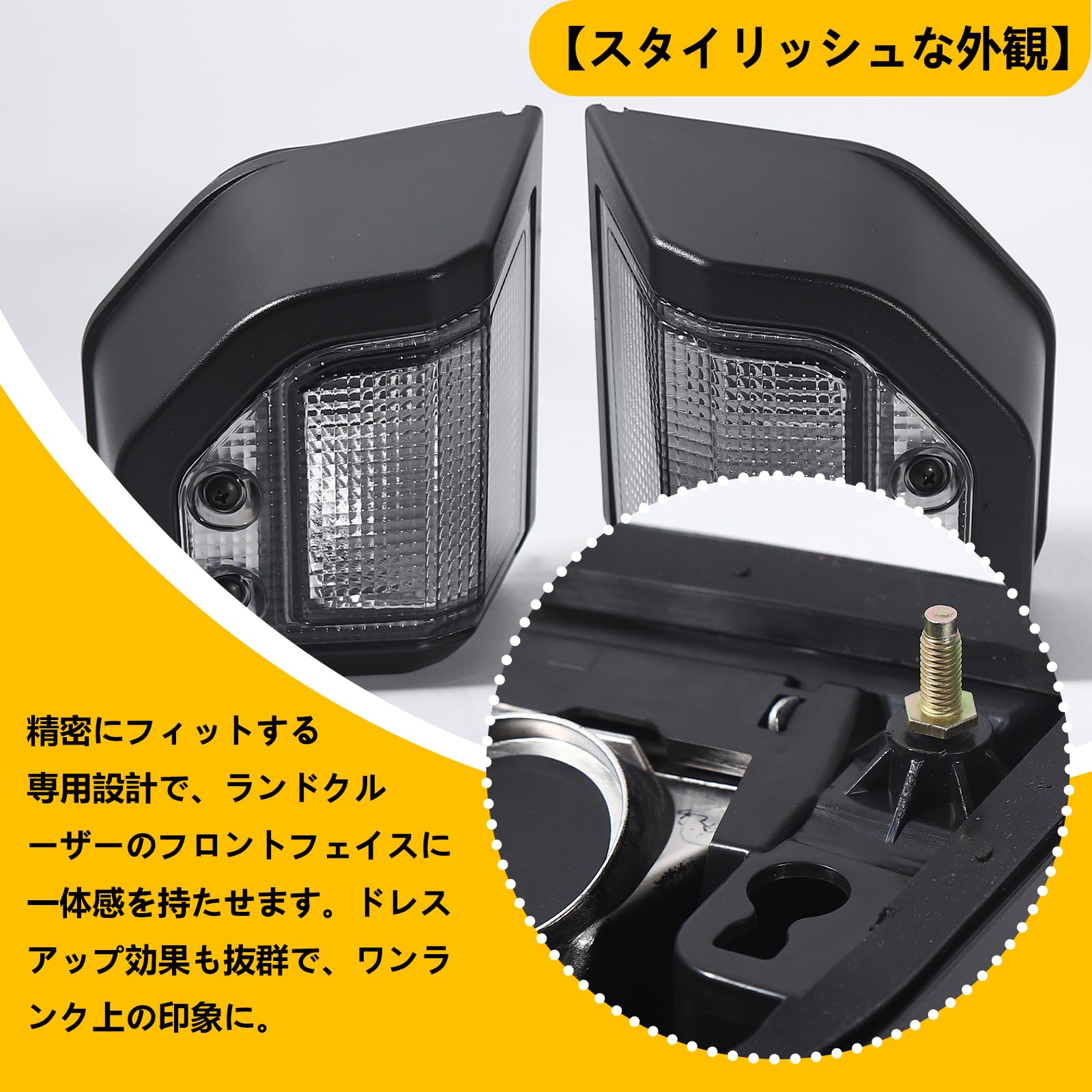 Amazon | トヨタ ランドクルーザー ウィンカーカバー 70シリーズ 70系