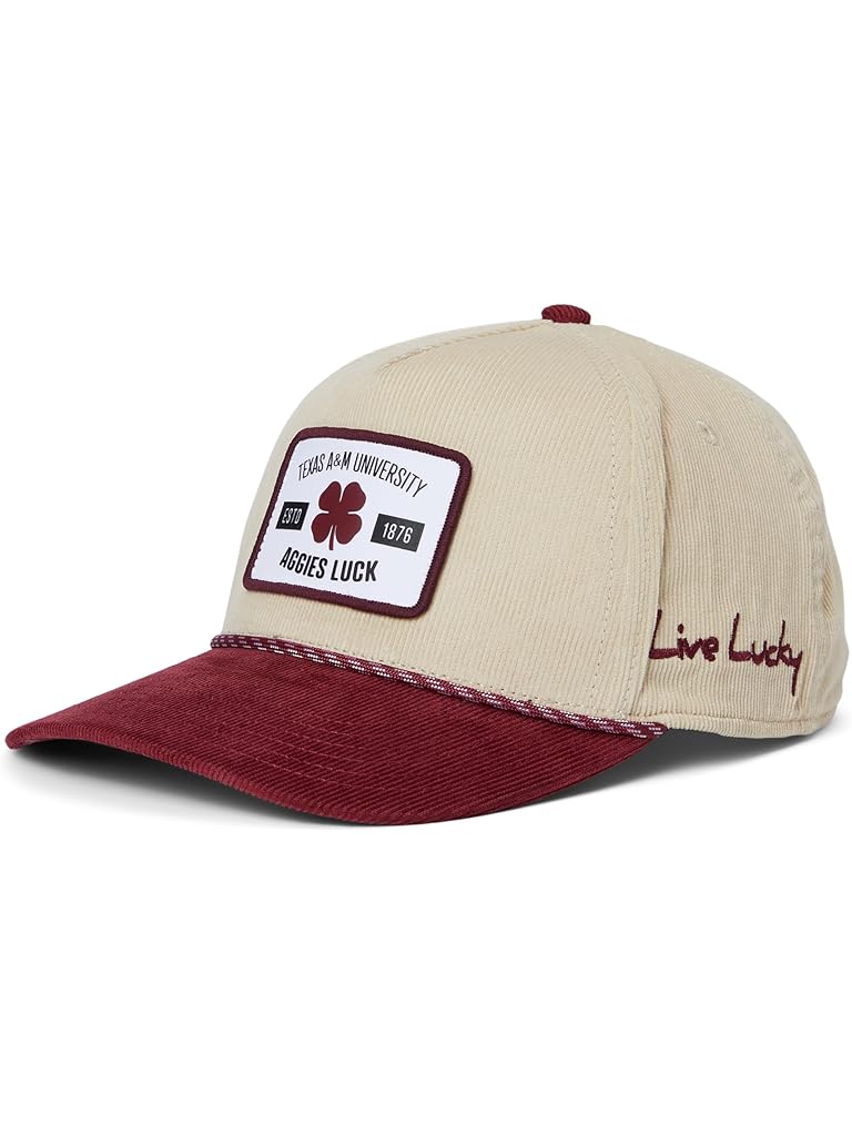 Bone Black Clover Texas A&m Legacy Adjustable Snapback Hat