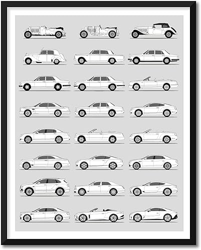 Miniatura 80 de Handmade Poster compatible with Chevy Print Wall Art Handmade Decor of the Best of Chevy Generations History Evolution 8x10" (Unframed) Satin Print