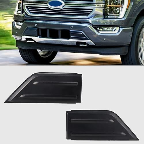 Miniatura 9 de A & UTV PRO Juego de cubierta protectora de parachoques delantero y soporte de placa para Ford F150 2018 2019 2020, soporte de montaje de marco de