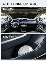 Vista 77 de Proadsy Parasol para parabrisas actualizado 2026, ajuste personalizado, Lexus NX 2022-2025 2026, 4 capas, plegable, protector de parasol frontal que