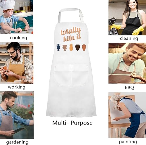 Miniatura 10 de Totally Kiln It - Delantal de cerámica para artistas, delantal de cerámica para amantes de la cerámica, regalos para amantes de la cerámica, regalos