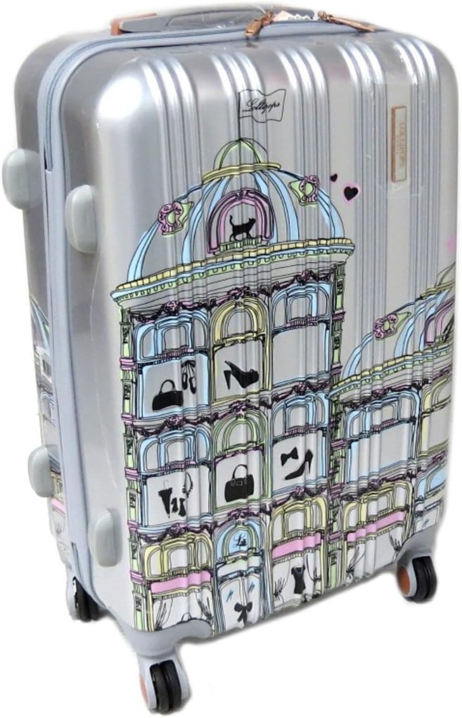 LOLLIPOPS Trolley case abs 'Lollipops'silvery - 58x39.5x26.5 cm (22.83''x15.55''x10.43'').