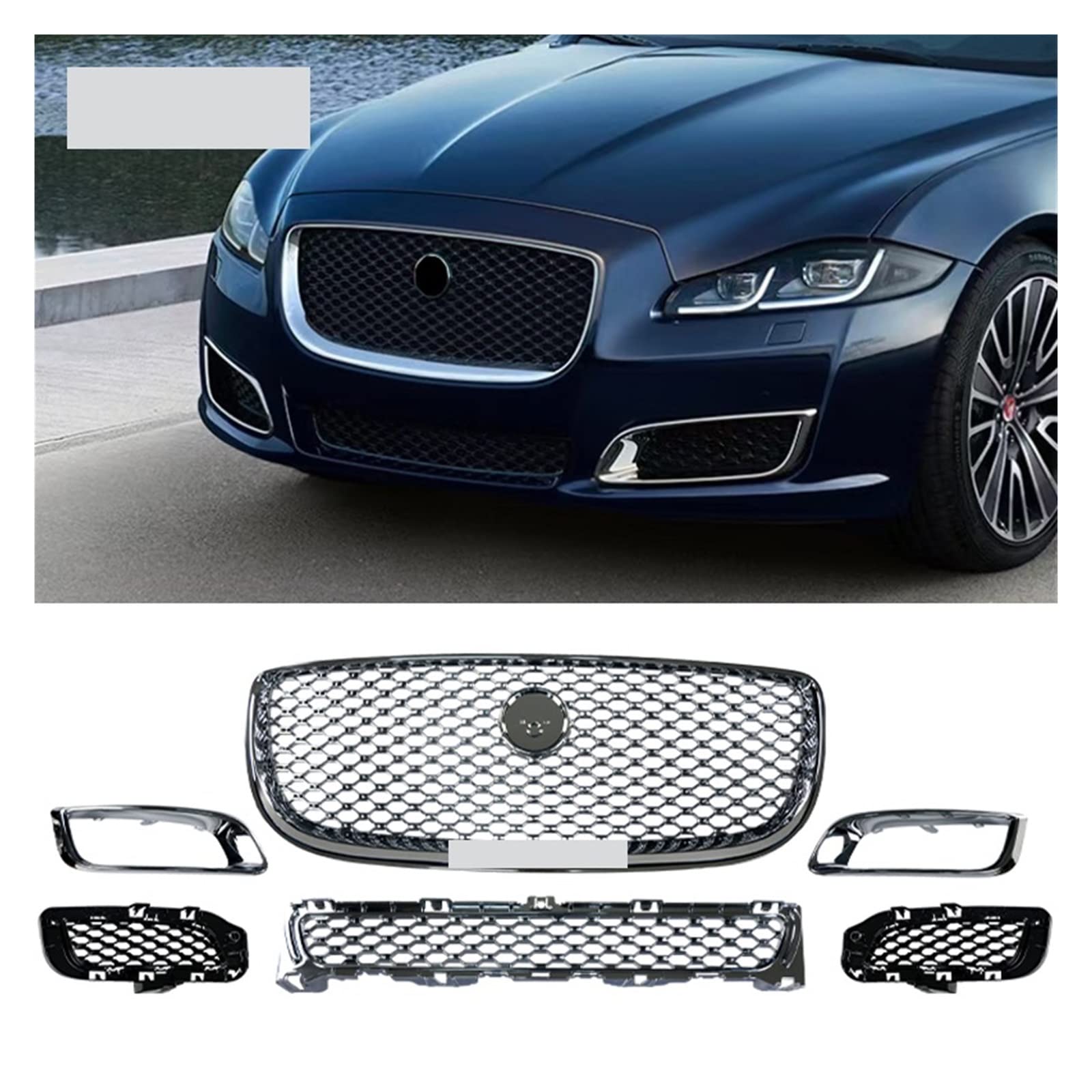 Amazon | ROVCE ジャガー XJ 2016-2018 XJ RS ロゴに対応 車のフロント