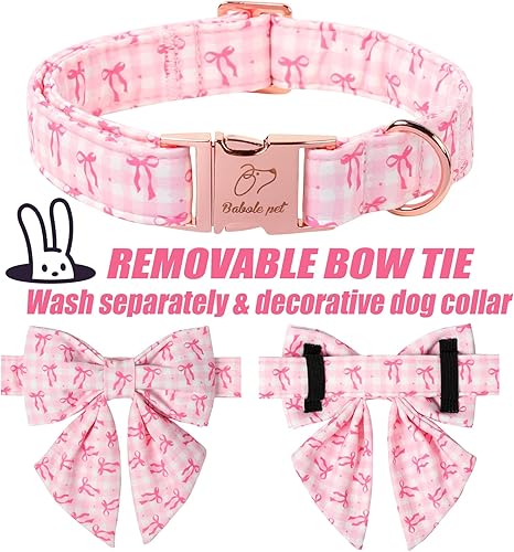 Miniatura 359 de Collar de perro con bandera estadounidense con pajarita, collar patriótico para perros pequeños, medianos y grandes, talla XS