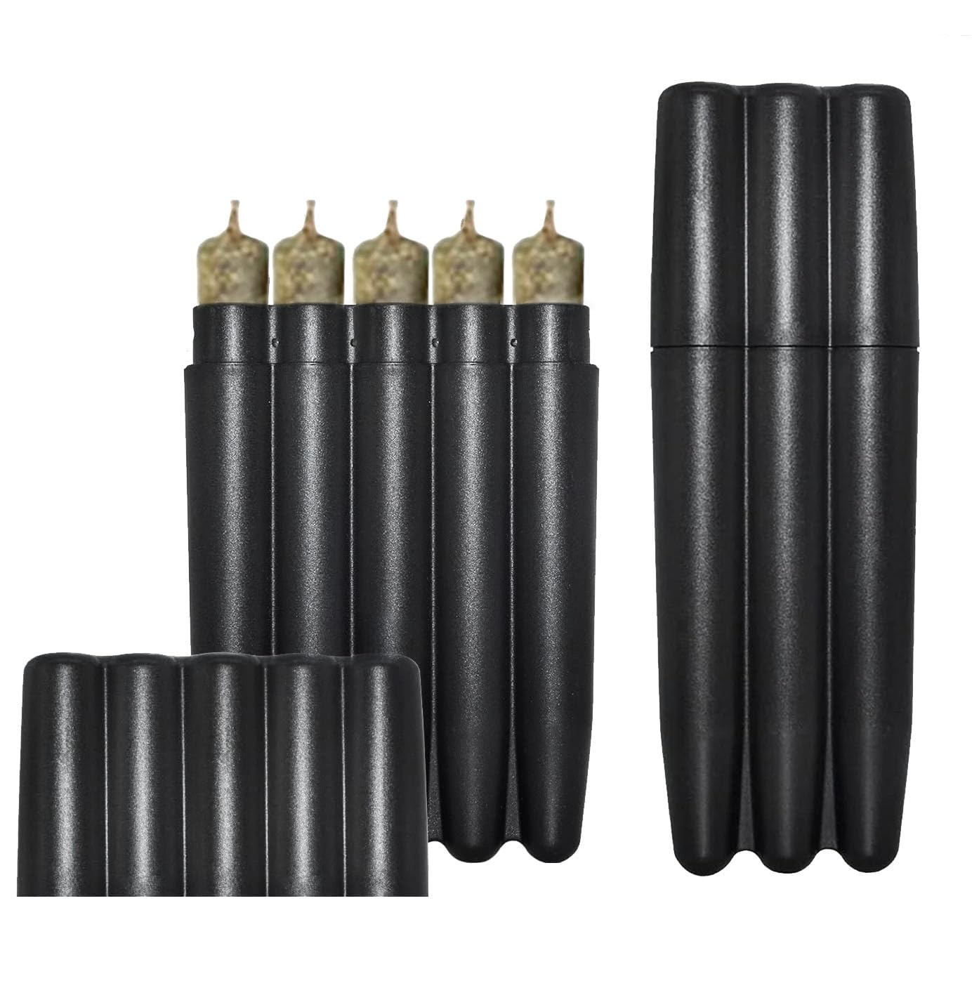 Cigarette Case Preroll Case Holder Case 120MM Long,Very Strong, Pocket Size for Easy Storage(1pcs 3 Hole and 1pcs 5 Hole)