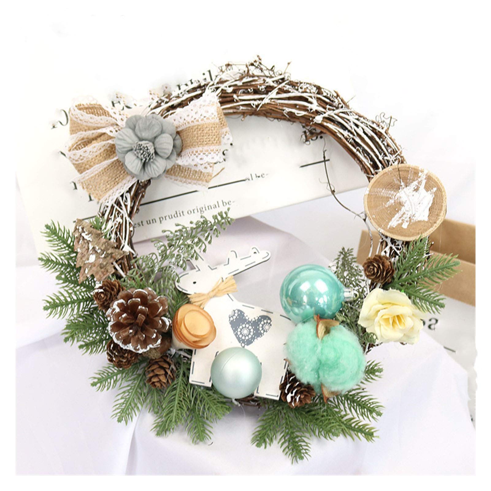 Guirlande de Noël pour aménagement de fenêtre et décoration de mariage