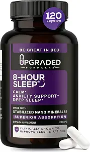 Upgraded Formulas 8-Hour Sleep: Clinically Shown to Improve Sleep 120 Capsules