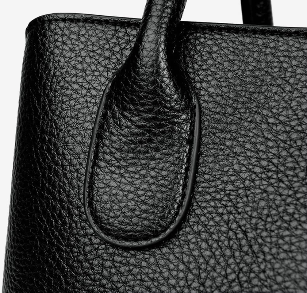 女性用クロスボディバッグ レザーサッチェルハンドバッグ トップハンドル クロスボディバッグ パース 調節可能なストラップ付き 日常