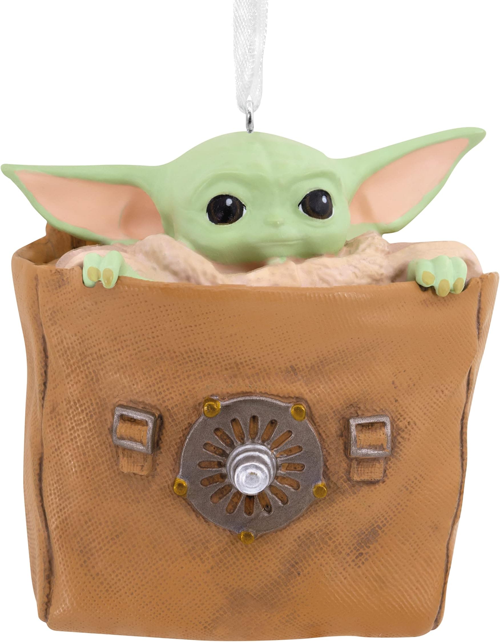 The Mandalorian Grogu in Bag Christmas Ornament, Star Wars Decoration, Hanging Ornament, Gifts for Christmas