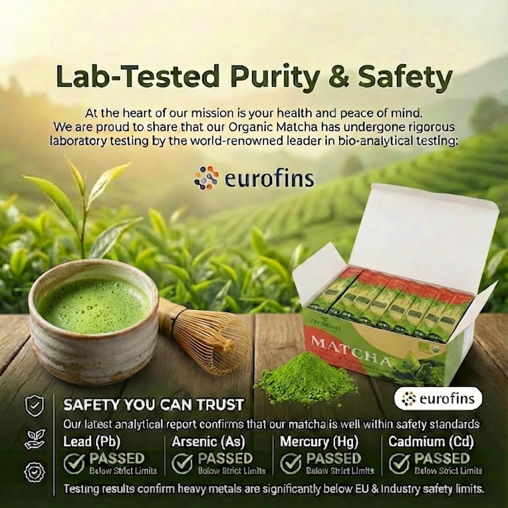 ZenRitual USDA Organic Ceremonial Matcha Green Tea Powder - 20 Single Serve Sticks - Sugar Free 100 Pure — view 2