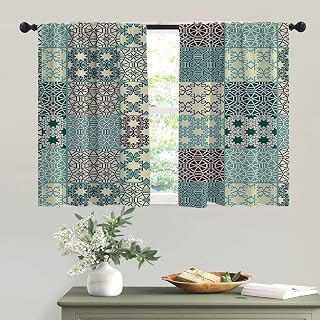 Country Decorations Collection Window Curtains Room Curtain Sliding Glass Door Curtains 85inch Width by 108inch Length