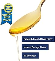 Vista 3 de Carlson - El Mejor Aceite de Pescado para Niños, 800 mg de Omega-3, Noruego, Origen Sostenible, Naranja, 200 mL