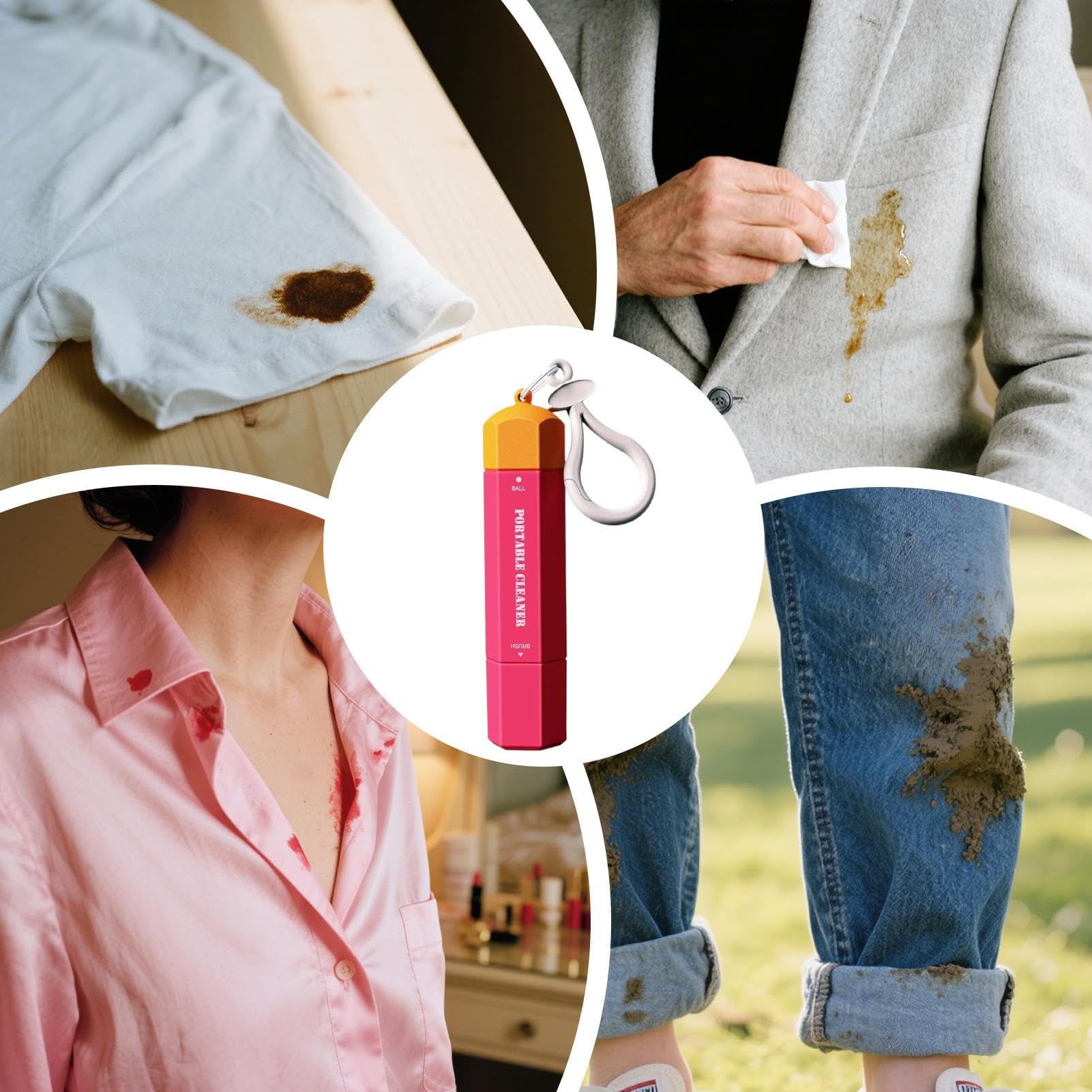 Détachant De Poche Pour Les Taches Sur Les Vêtements | Stylo Détachant Instantané 15ml | Maison D'urgence Laverie Chemise Salle De Bain | Jardin D' Fête Camping
