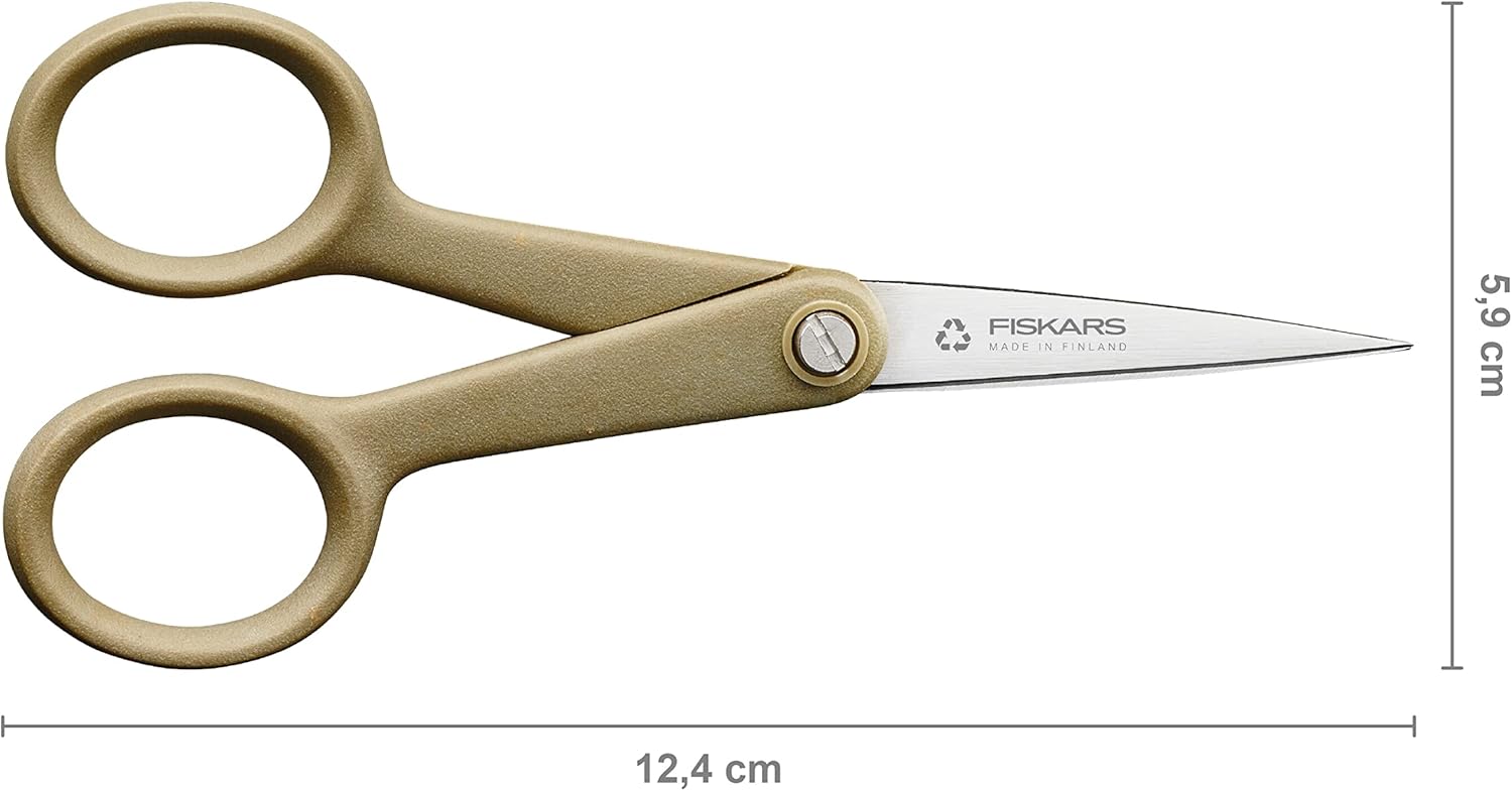 Fiskars Renew 1062547 Craft Scissors, Length: 12 cm, Recycled Stainless Steel/Plastic, 100% Recyclable Materials
