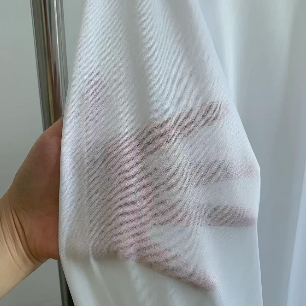 Doppelter transparenter Tüll-Hochzeits-Requisiten-Hintergrund, weißer Tüll-Hochzeitsbasis-Vorhang, Fotografie-Bereich, Hintergrundstoff