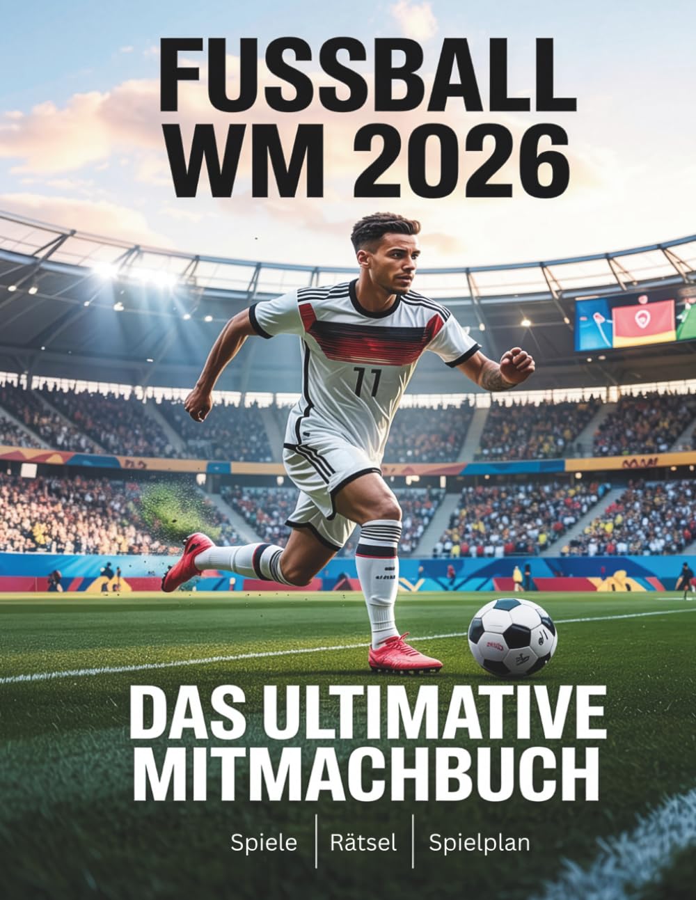 Fußball WM 2026 – Das ultimative Mitmachbuch: Rätsel, Spiele, Quiz & Challenges rund um die Fußball-Weltmeisterschaft 2026