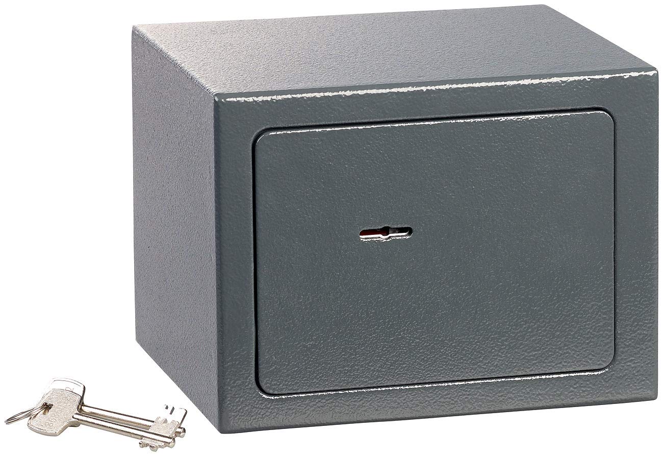 Coffre-fort compact 5 L en acier avec 2 clés à double panneton [XCase]