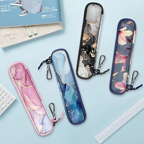 Vista 14 de Fintie Funda para Apple Pencil Pro, Apple Pencil (USB-C / 1ª / 2ª generación), bolsa de transporte de neopreno suave con cremallera para Samsung Gris