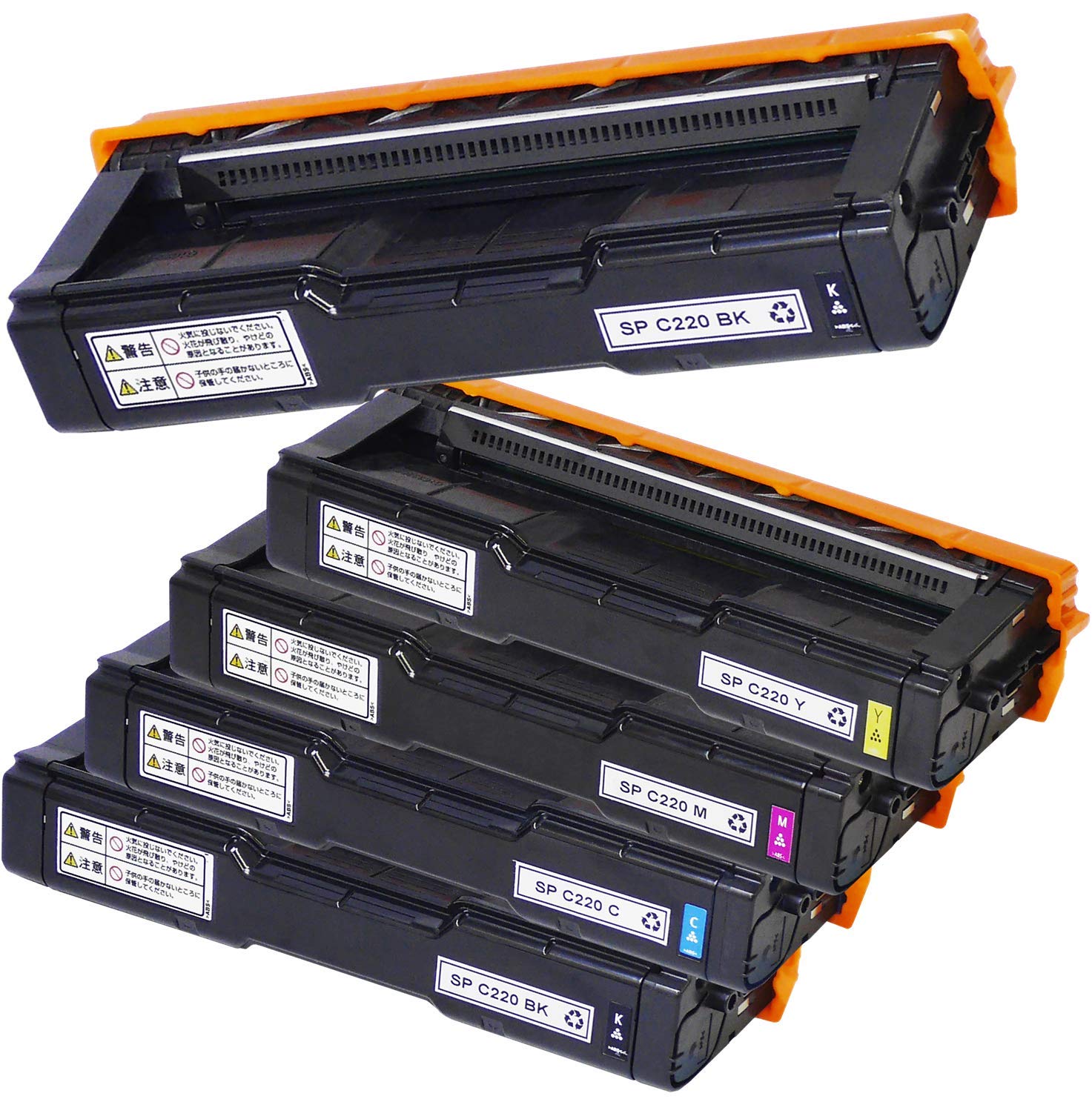 Amazon.co.jp: 【インクのチップス】 リコー ( RICOH )用 C220 4色