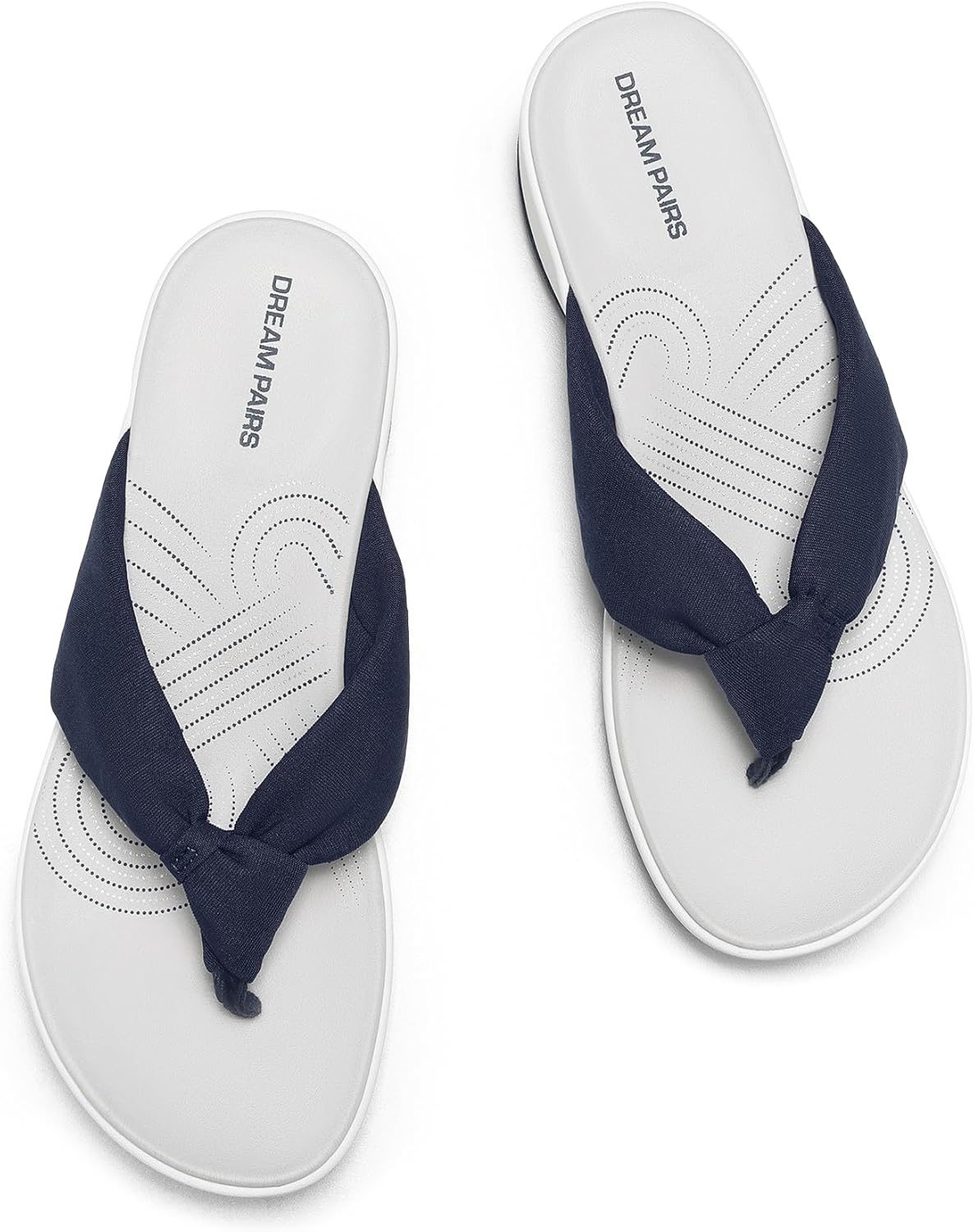 DREAM PAIRS Platform Flip Flops for Women Cushioned Thong Sandals with Soft... - Picture 25 of 42