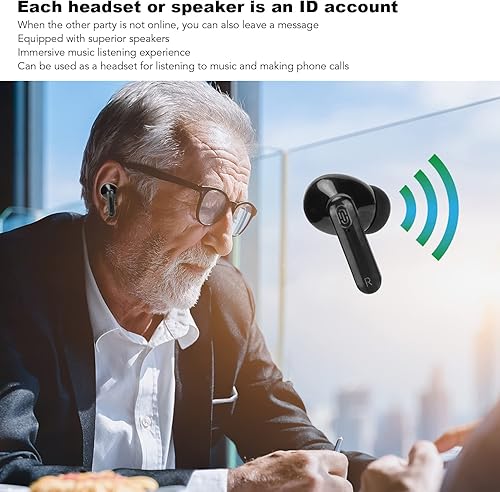 Miniatura 4 de Sanpyl Audífonos traductores de idiomas, 84 idiomas, 5 modos de traducción, traducción simultánea Bluetooth 5.1 en tiempo real, traductor Bluetooth