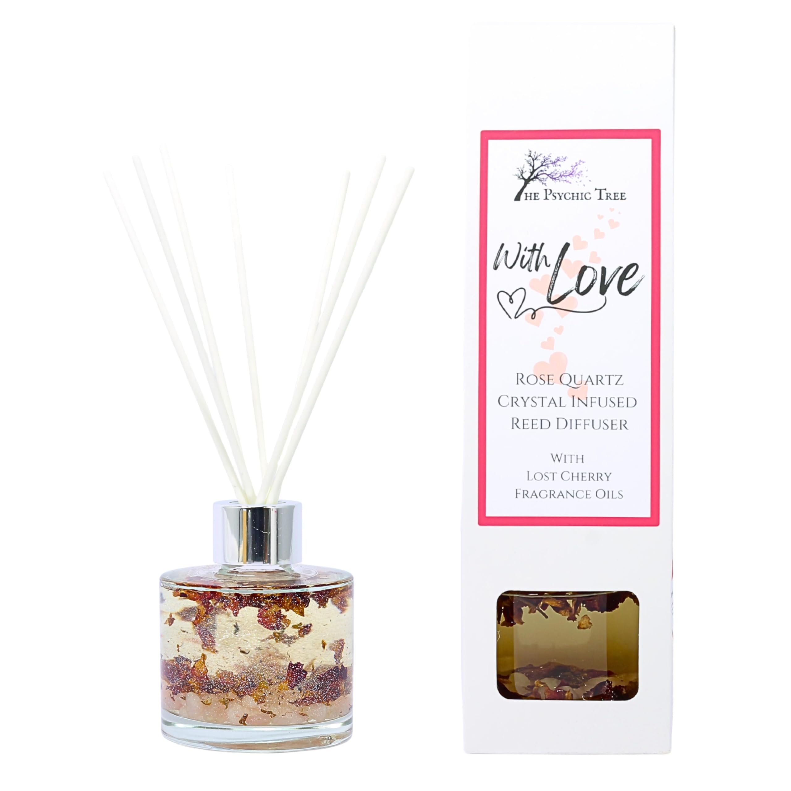 The Psychic Tree Clear With Love - Crystal Infused Reed Diffuser
